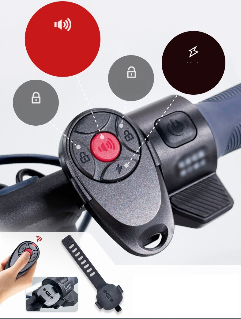 Bicycle Vibration Alarm Waterproof Remote Control Anti-Theft Alert