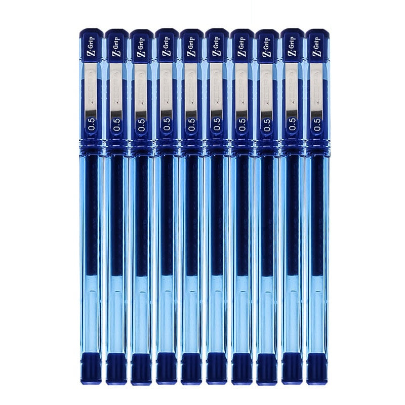 Zebra Z-Grip Stick Gel Ink Rollerball Pen,0.5mm,10 Pack