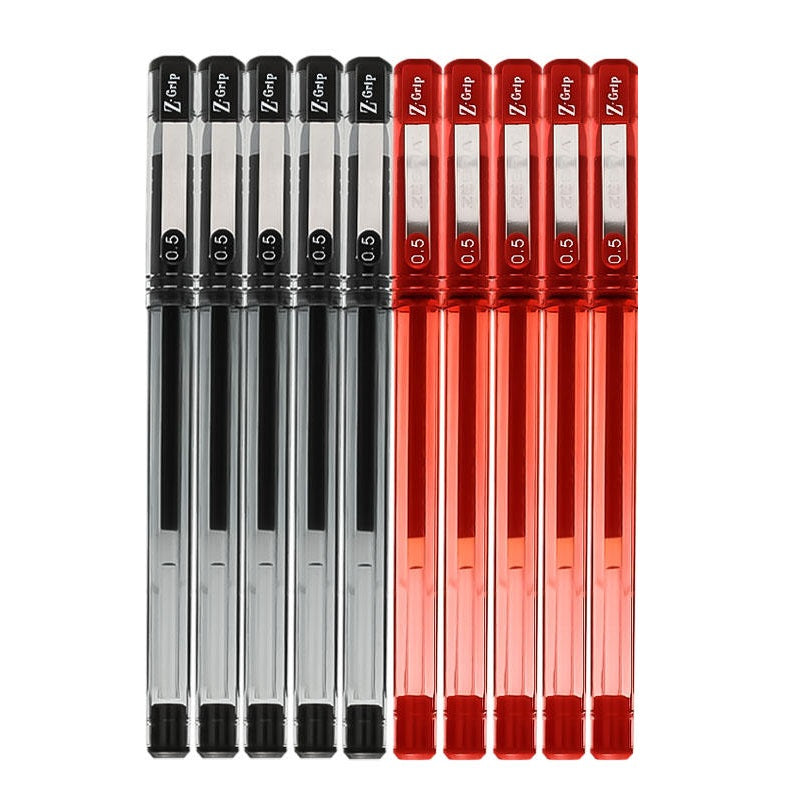 Zebra Z-Grip Stick Gel Ink Rollerball Pen,0.5mm,10 Pack