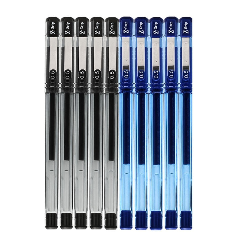 Zebra Z-Grip Stick Gel Ink Rollerball Pen,0.5mm,10 Pack