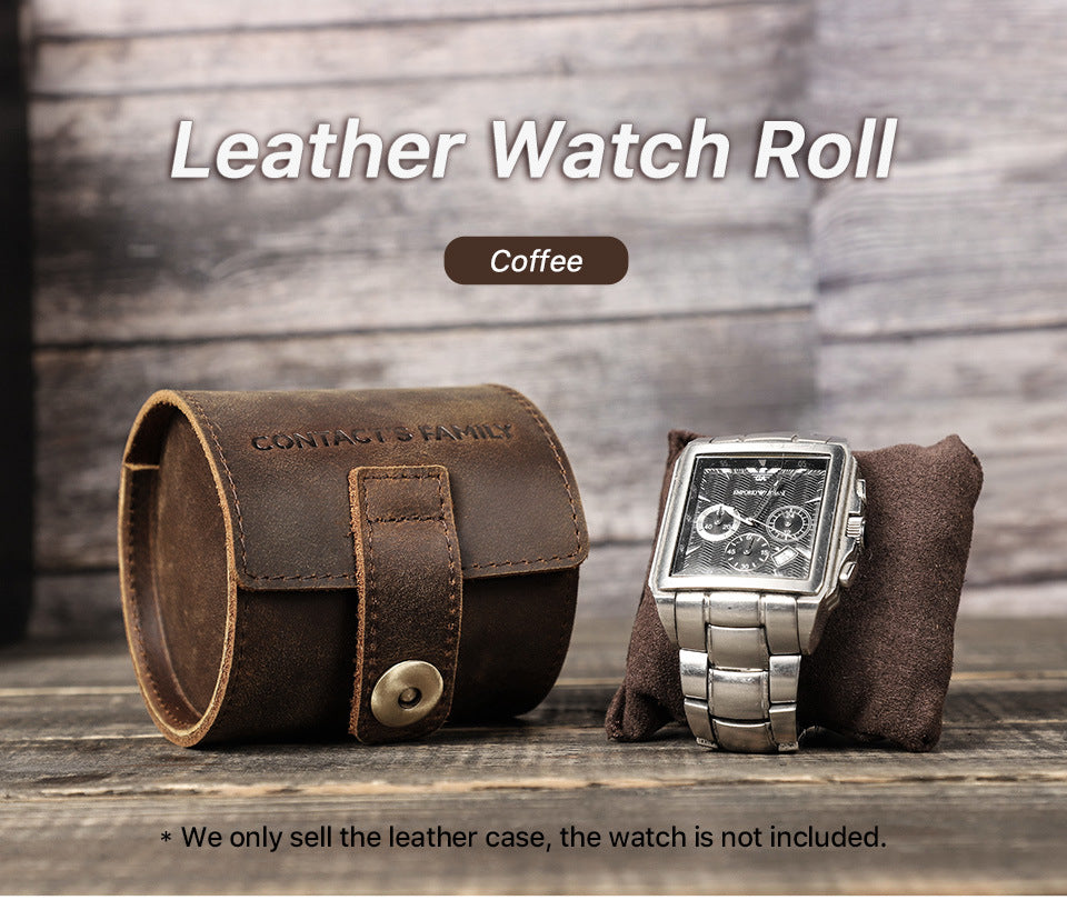 Leather Watch Roll Up Case Single - TTpen