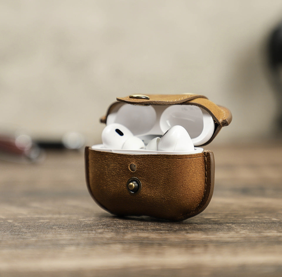 Airpods Pro Gen 2 Charging Leather Case