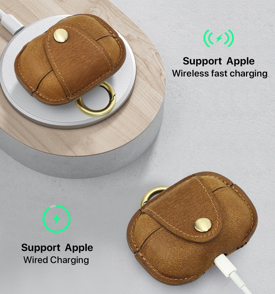Airpods Pro Gen 2 Charging Leather Case