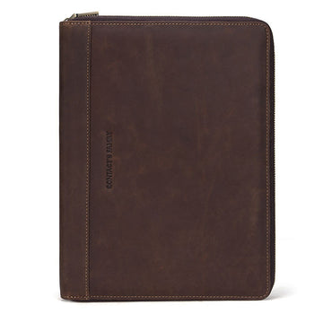 Leather Zipper Padfolio 11" for iPad Pro 10.5 inch