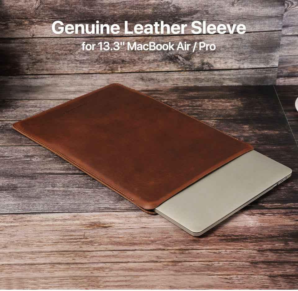 Macbook Pro 2020 Sleeve Genuine Leather Laptop Sleeve For MacBook