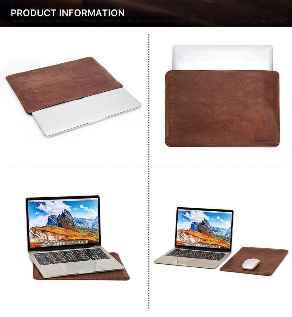 Custodia per MacBook 13 Air, custodia per MacBook Neo, custodia per MacBook Pro 14, custodia per MacBook Air 15, custodia per MacBook in pelle fatta a mano, custodia vintage per MacBook - Italia