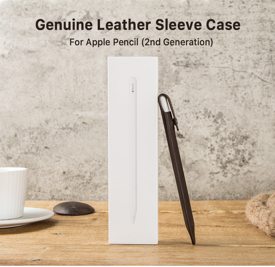 Genuine Leather Apple Pencil 2nd Generation Sleeve Case