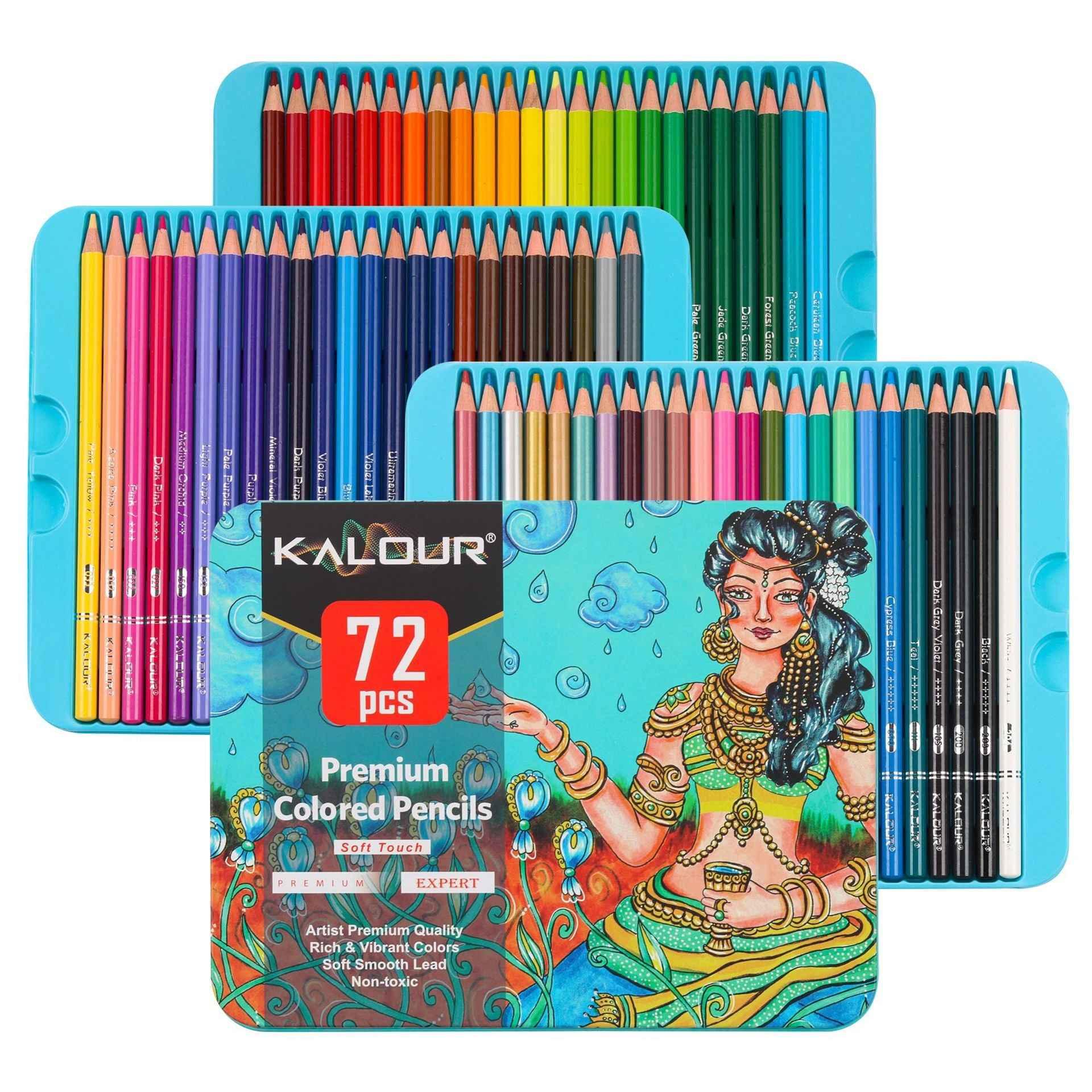 Kalour KALOUR 72 Premium Colored Pencils Set for Drawing Sketching Shading