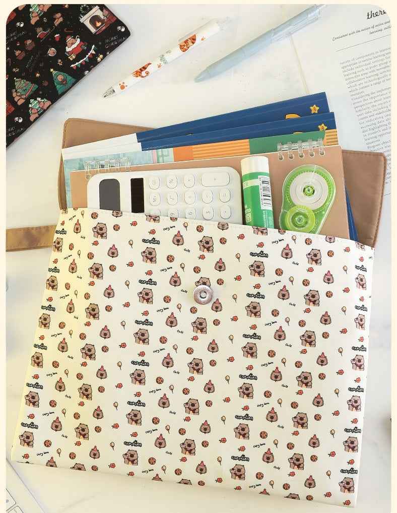Capybara A4 File Folder Document Bag