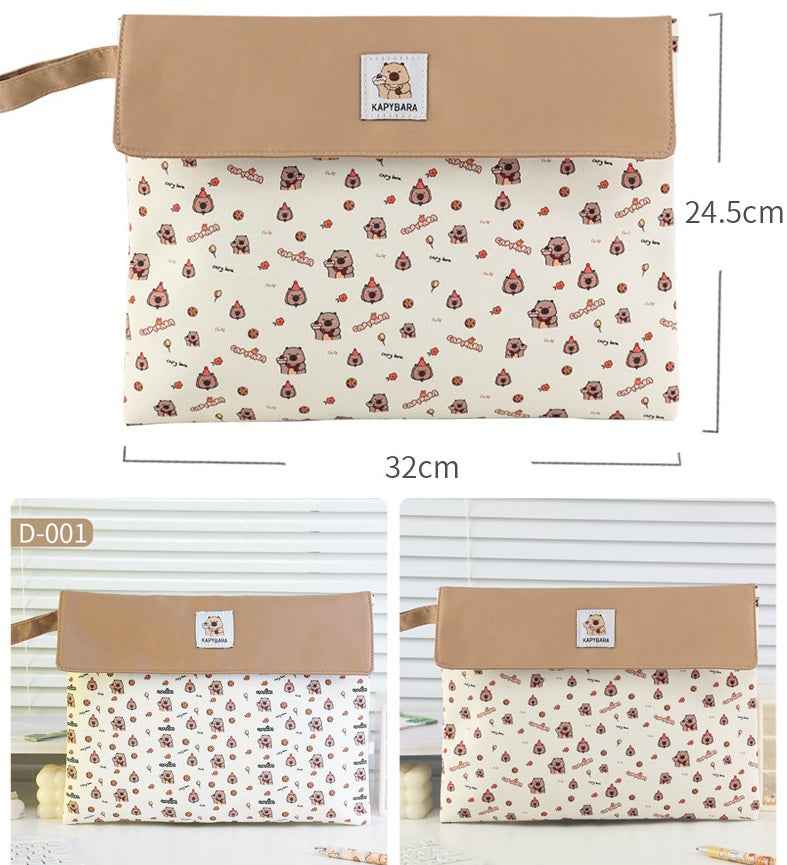 Capybara A4 File Folder Document Bag