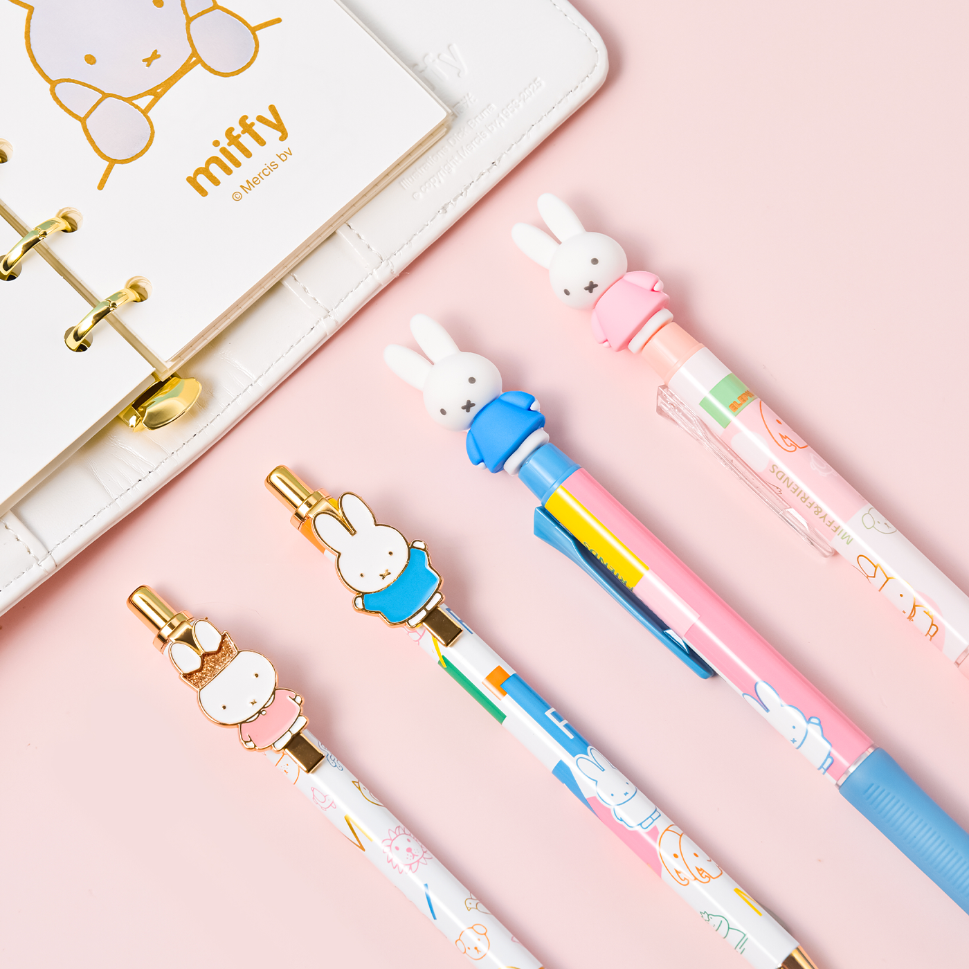 Cute Cartoon Miffy Gel Pens 0.5mm Black Ink – 4-Piece