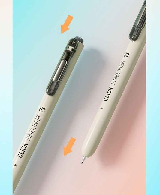Click Fineliner Pens Black Pigment Ink Micro Drawing 9 Size