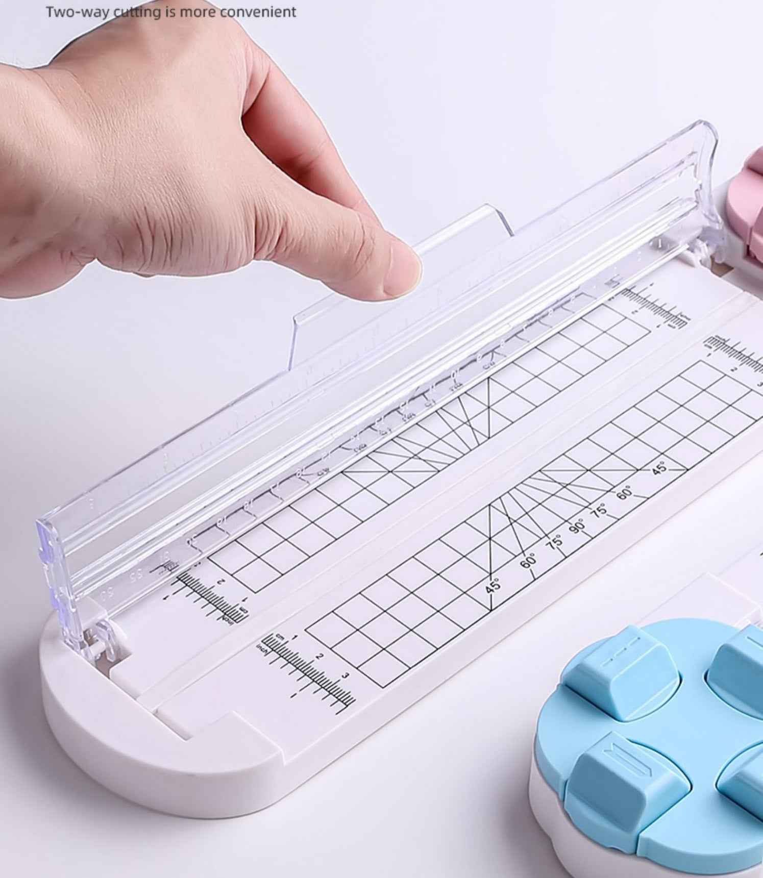 4in1 Paper Trimmer Craft Paper Cutter with Dial Blades