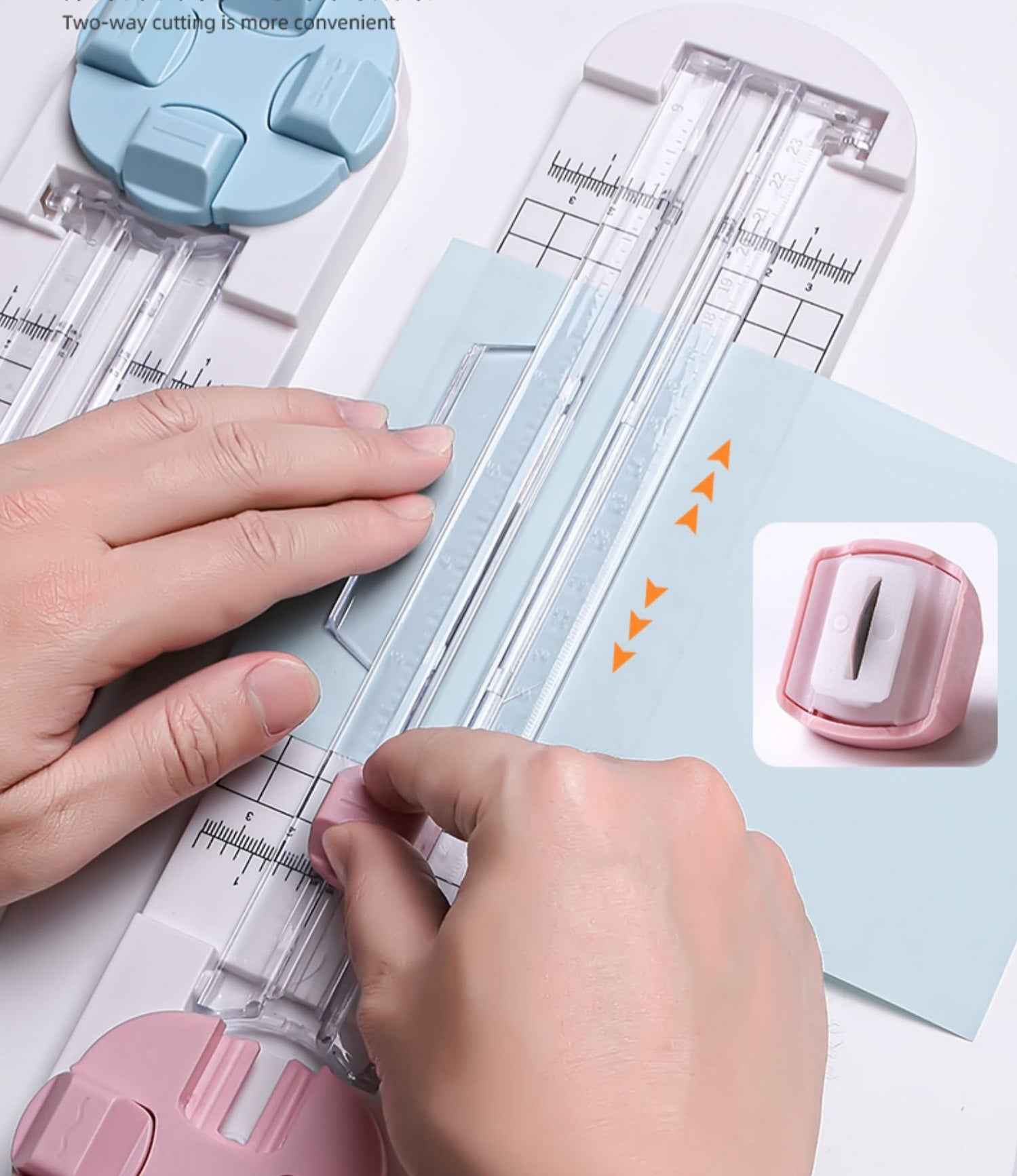 4in1 Paper Trimmer Craft Paper Cutter with Dial Blades