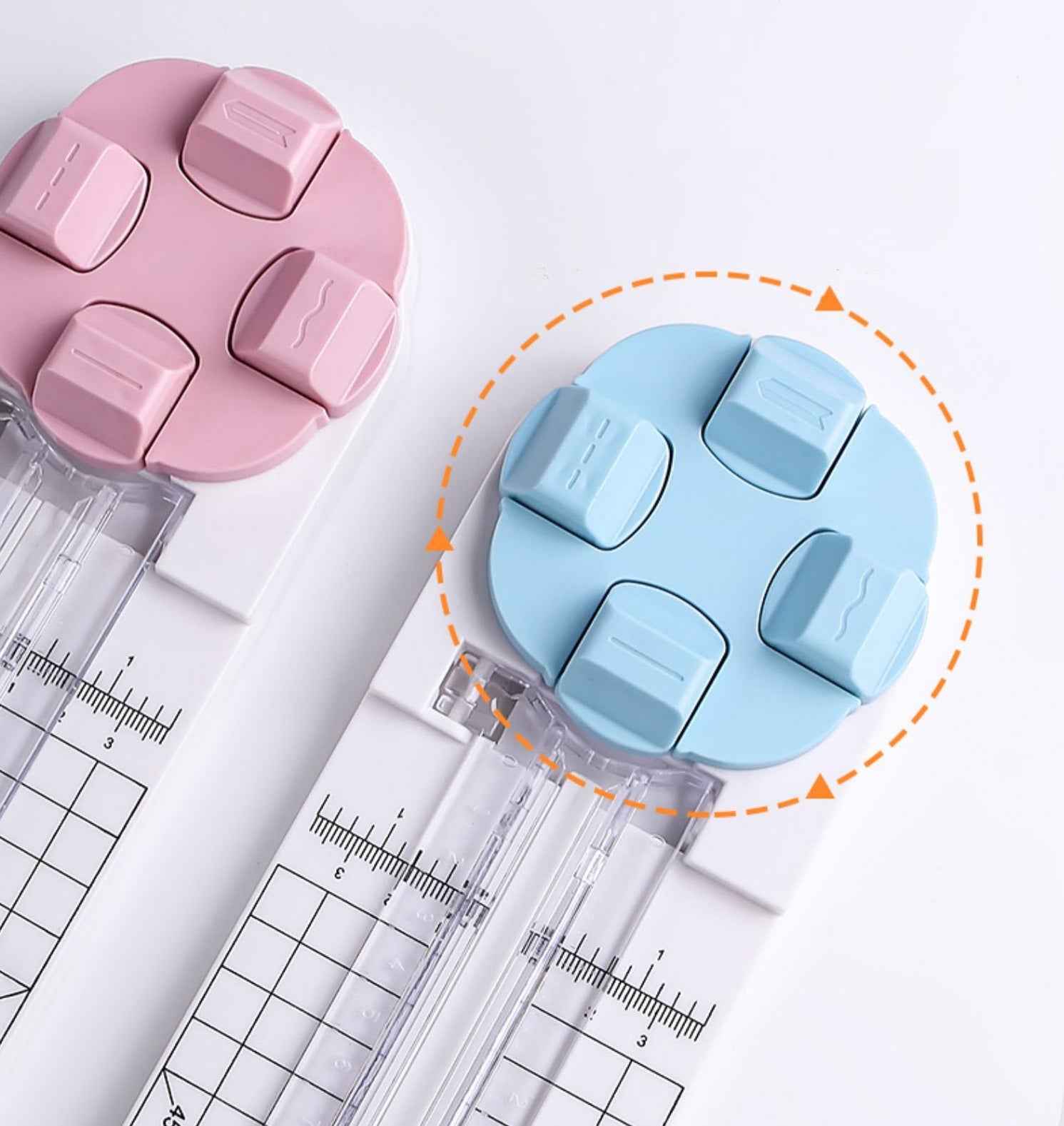 4in1 Paper Trimmer Craft Paper Cutter with Dial Blades