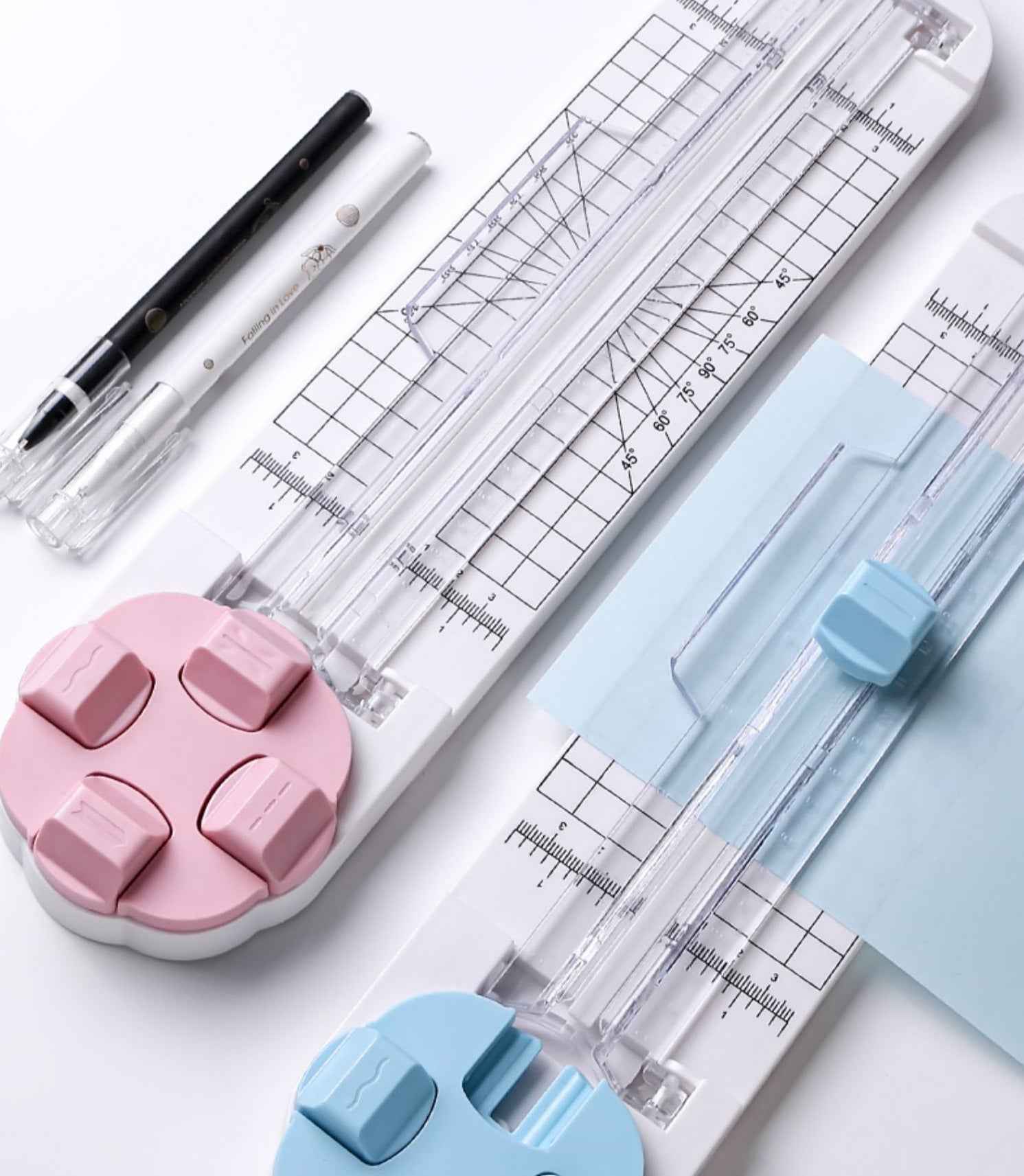 4in1 Paper Trimmer Craft Paper Cutter with Dial Blades
