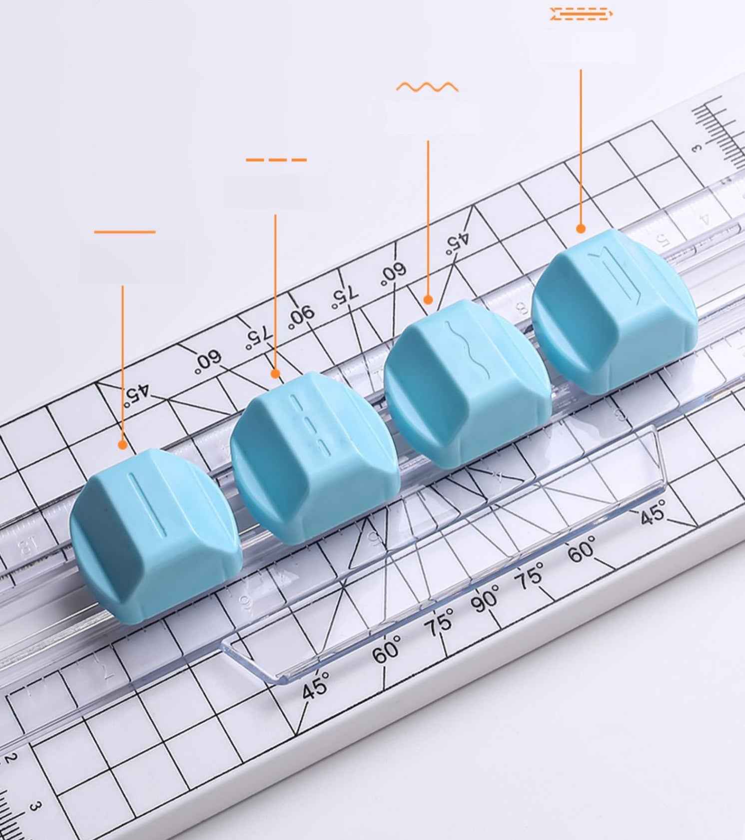 4in1 Paper Trimmer Craft Paper Cutter with Dial Blades