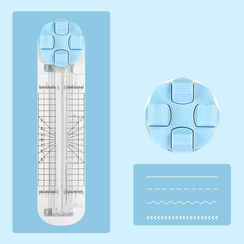 4in1 Paper Trimmer Craft Paper Cutter with Dial Blades