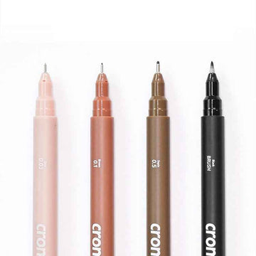 Croma Micro Fineliner Pens 4 Colors for Manga,Illustration,Drawing