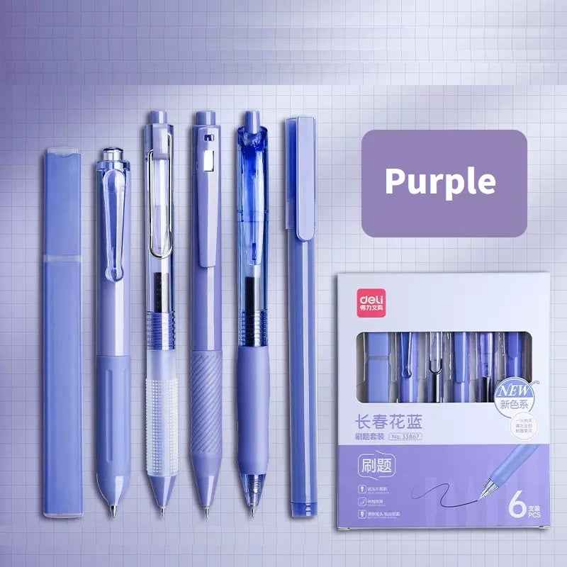 DELI 33867 Gel Pens Journaling Highlighter 6 Pack