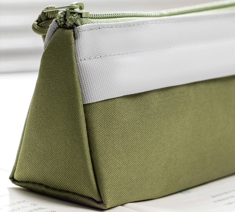 DELI Triangle Multi-Use Pencil Case Stationery Organizer