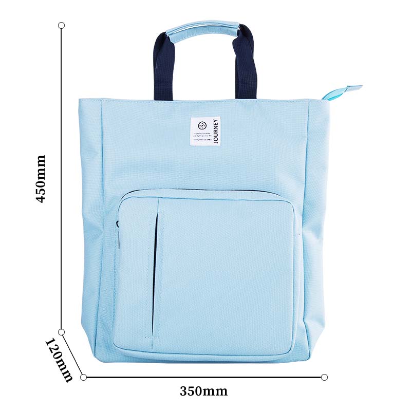 DELI Tutorial Book Tote Bag with Zipper for Kids Students