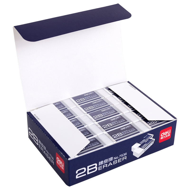 DELI 7536 Student Eraser - For 2B Lead - 24/45 Pack