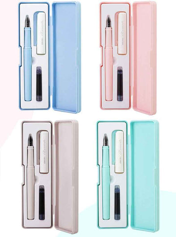 DELI A932 Calligraphy Fountain Pen for Students & Beginners 4 Pack