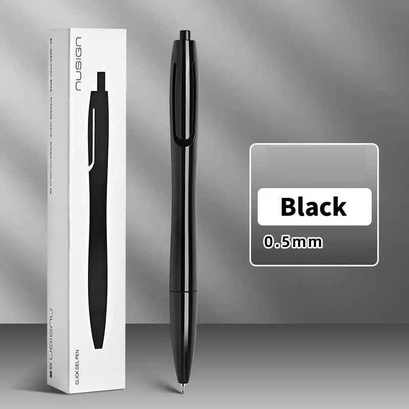 DELI NUSIGN NS801 Master Series Click Gel Pen – 0.5mm Black Ink
