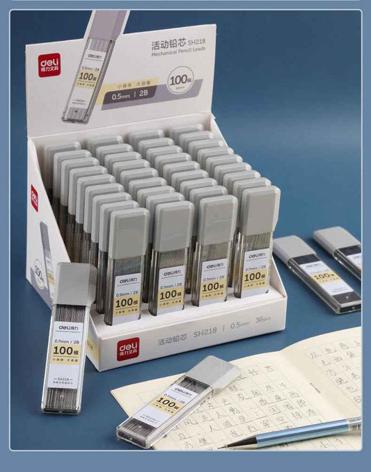 DELI 600 Pieces,0.5/0.7 mm HB/2B Mechanical Pencil Lead Refills