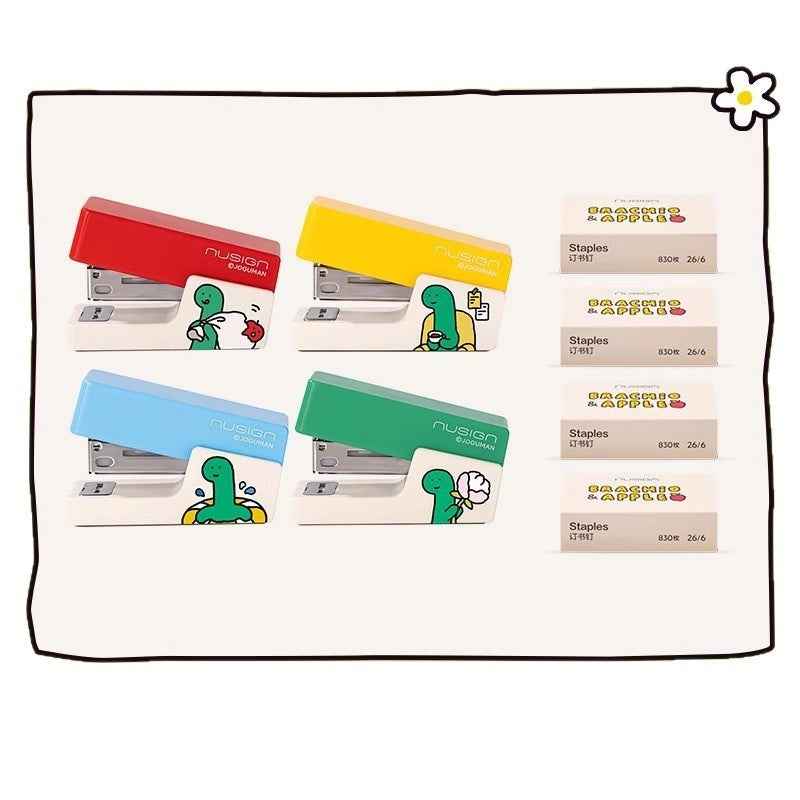 DELI NUSIGN joguman Mini Stapler with 830 Staples