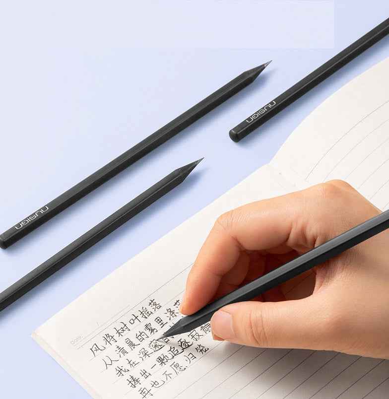 DELI Nusign NS791 Black Wood HB Pencils,20pcs Black + 4pcs Red Blue