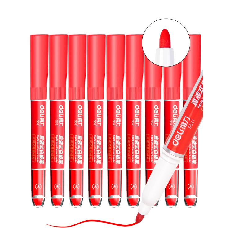 DELI Low Odor Dry Erase Marker,1.3mm Fine Tip Whiteboard Marker,10 Count