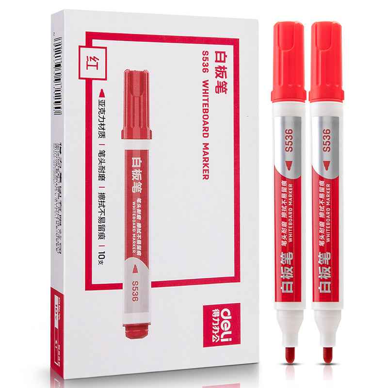 DELI S536 20-Pack Low-Odor Bullet Tip Dry Erase Whiteboard Markers