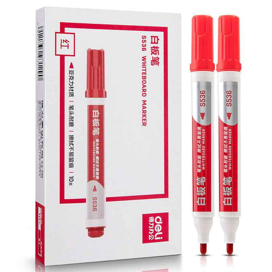 DELI S536 20-Pack Low-Odor Bullet Tip Dry Erase Whiteboard Markers