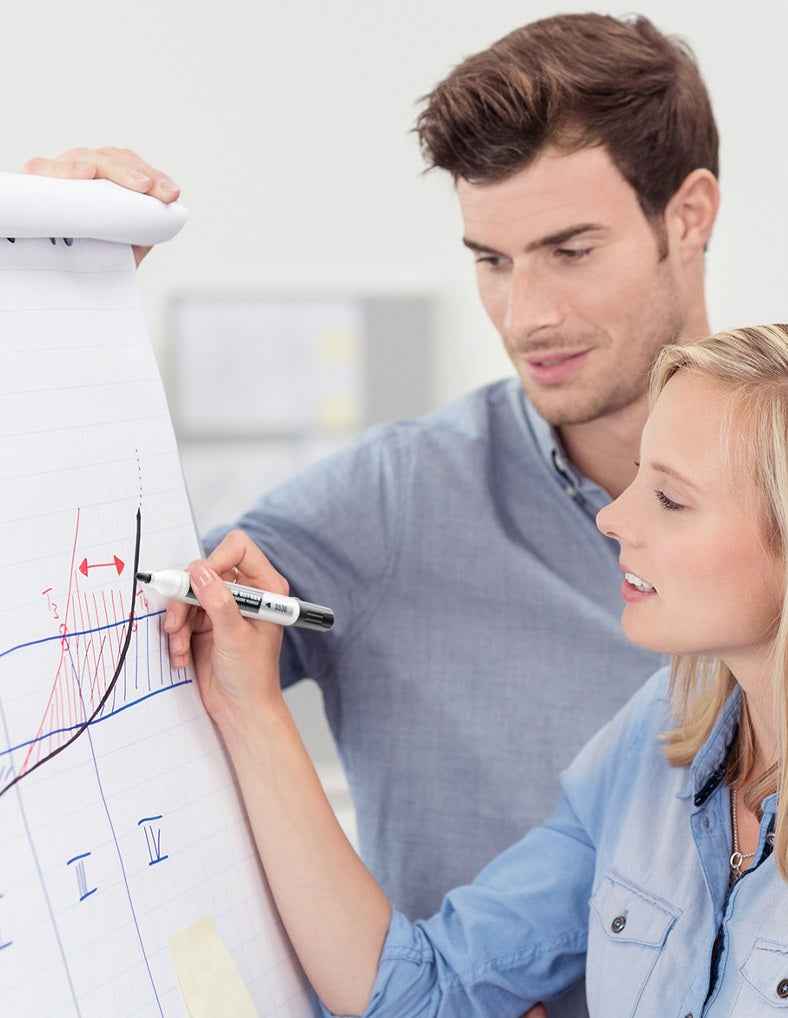 DELI S536 20-Pack Low-Odor Bullet Tip Dry Erase Whiteboard Markers