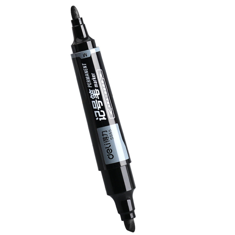DELI Double Headed Permanent Art Marker Pen,Bullet&Chisel Tip,10 Pack - TTpen