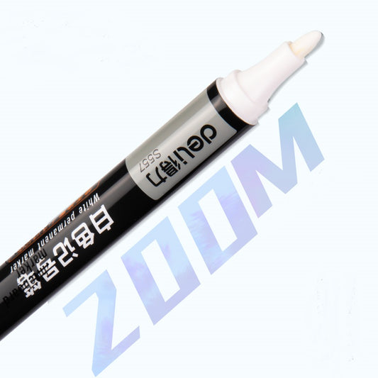 DELI White Permanet Paint Marker Pens Oil Based 1.8mm Medium Tip 10 Count