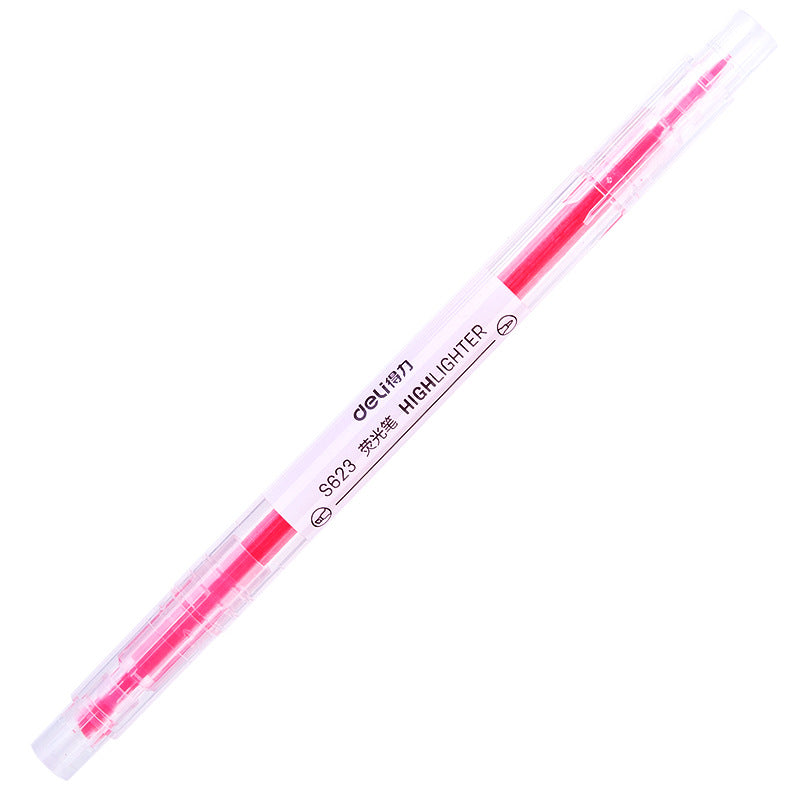 DELI Dual Tip Highlighters Fluorescent Markers for Journaling,6 Assorted Colors