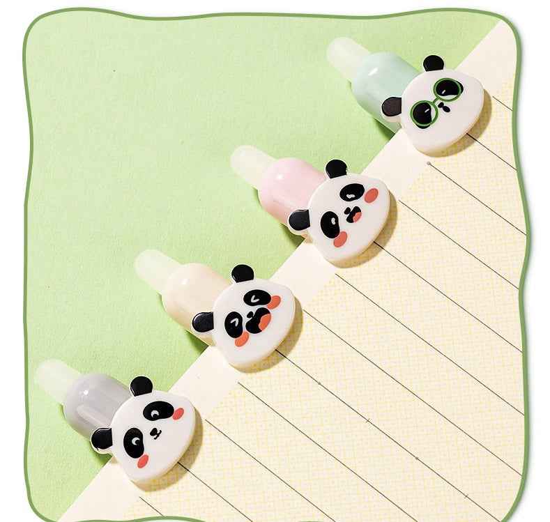 DELI SA290 Panda Thermal Erasable Gel Pen Black/Blue Ink 12 Pack