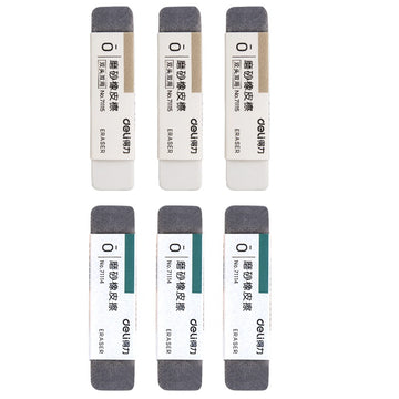 DELI 6 Pack Sand Erasers Pencil and Ink Pens