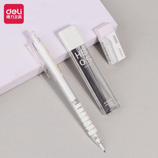 DELI 3IN1 Mechanical Drafting Pencil with Lead and Eraser,0.5mm/0.7mm