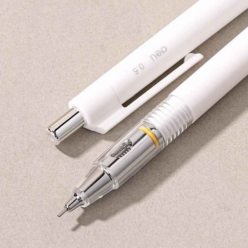DELI SH985 Automatic  Mechanical Pencil 0.5mm Black/White 2 Pack