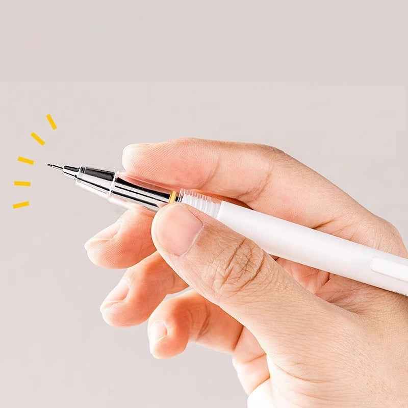 DELI SH985 Automatic  Mechanical Pencil 0.5mm Black/White 2 Pack