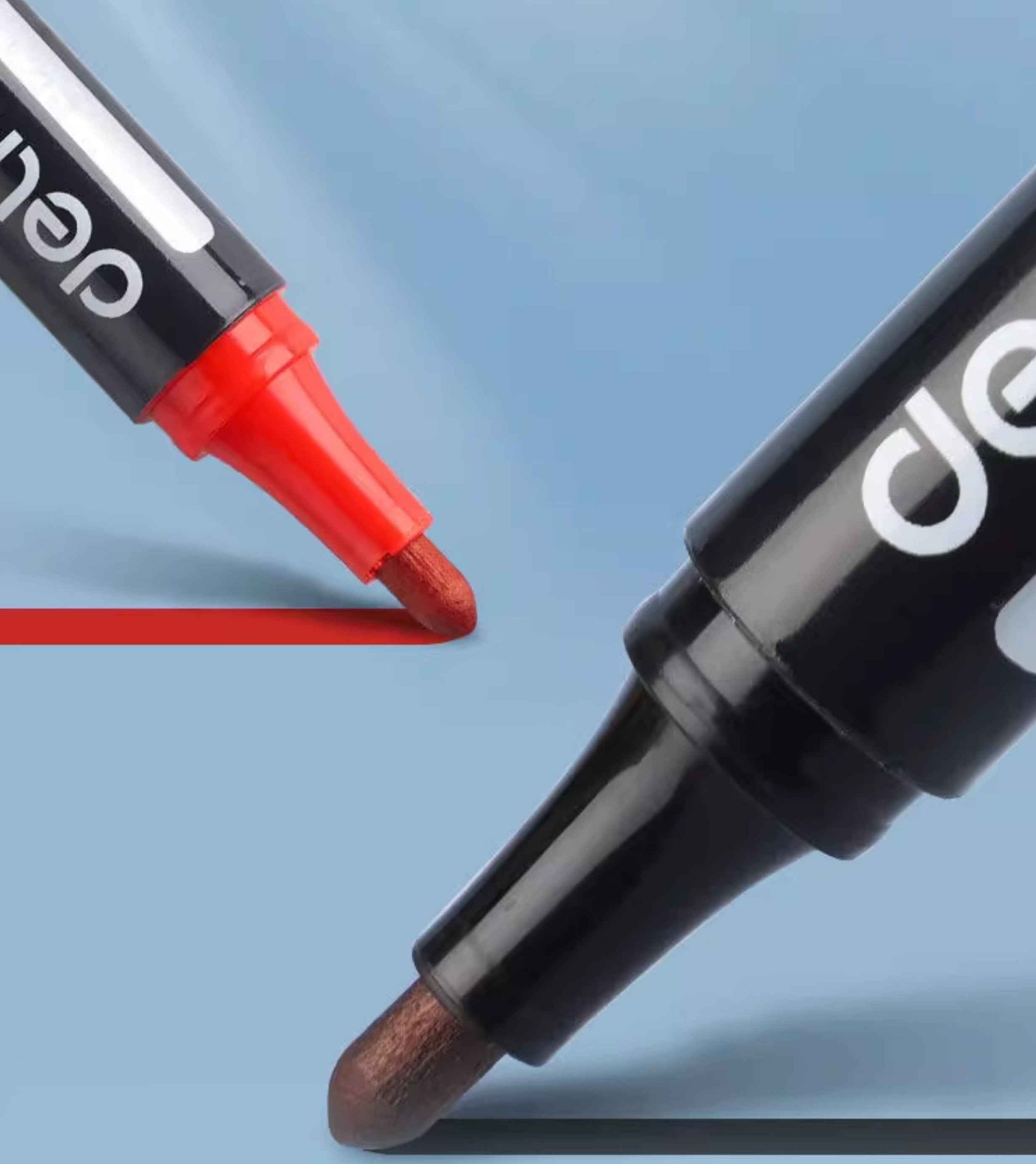 DELI SK109 1.8mm Bullet Tip Permanent Markers 10 Pack