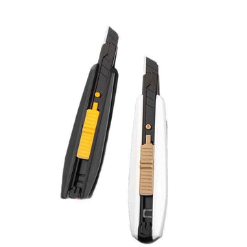 DELI SK5 Alloy Steel Utility Knife Paper Cutter Box Opener 2 Pack