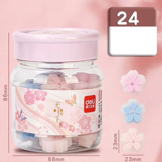 Гума DELI Sakura Flower – 24 броя в кофа