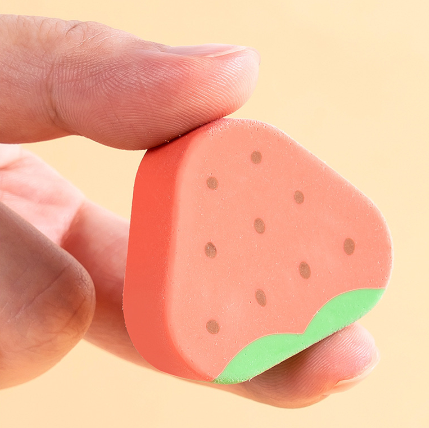 DELI VP189 Cute Fruit-Shaped Erasers – 8-Piece Set