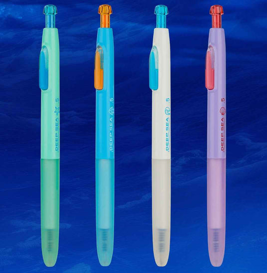 DIANSHI DS-0214 Erasable Gel Pen 4-Pack – Retractable,Silent Click