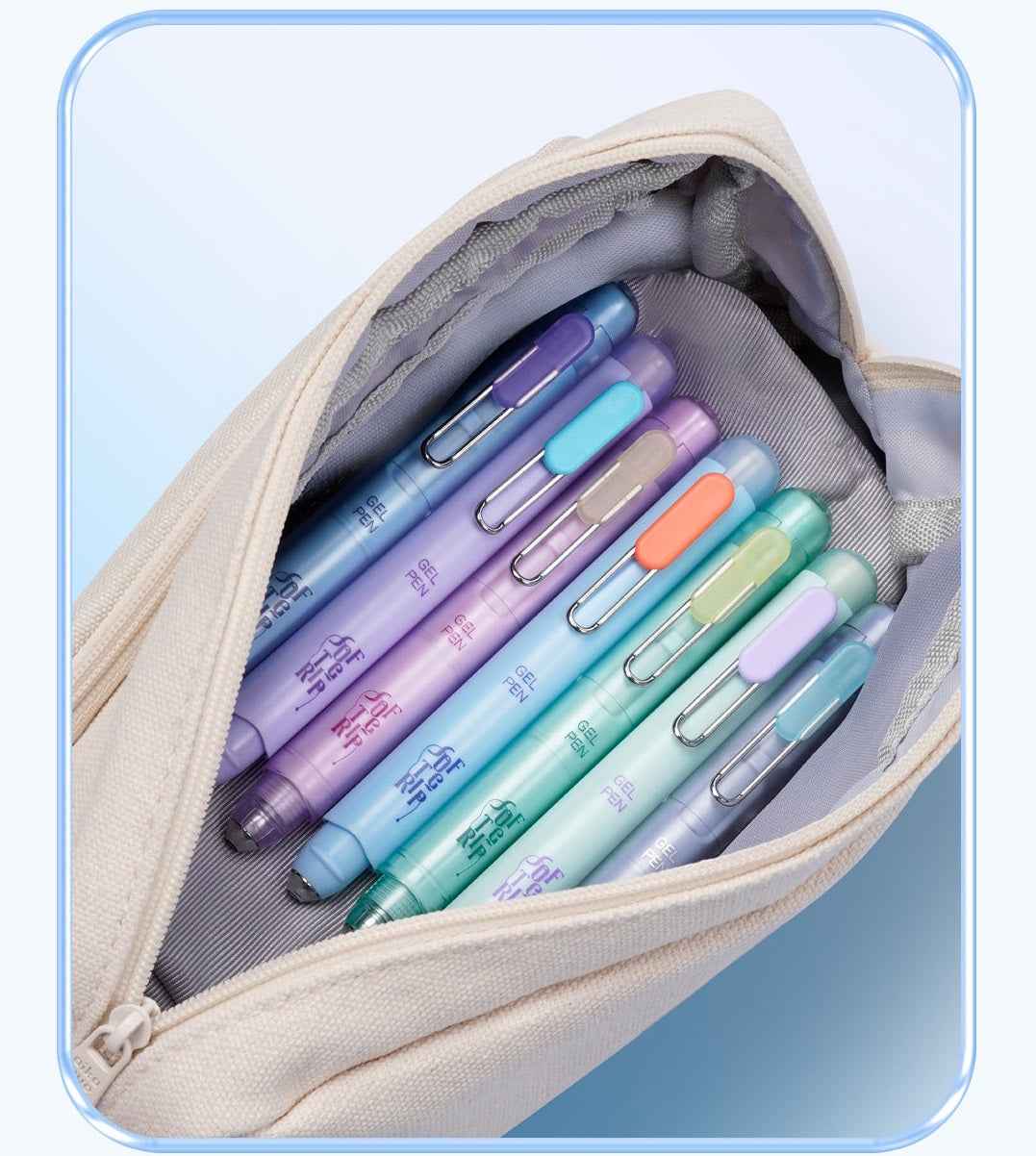 DIANSHI Retractable Pocket Gel Pen 0.5mm with 2 Refills